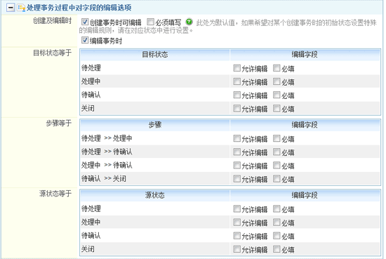 设置字段编辑选项