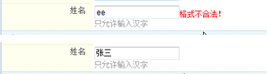 字段验证