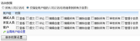 URTracker知识库目录权限